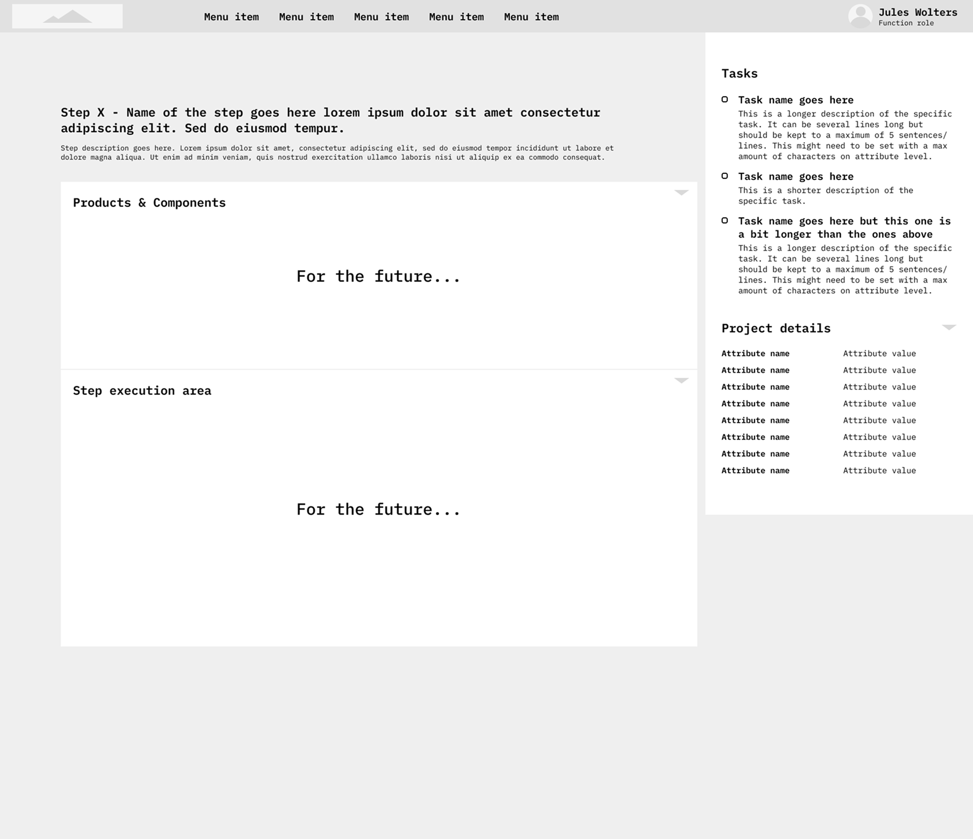 Initial sketches and concepts for the VERE section of the website