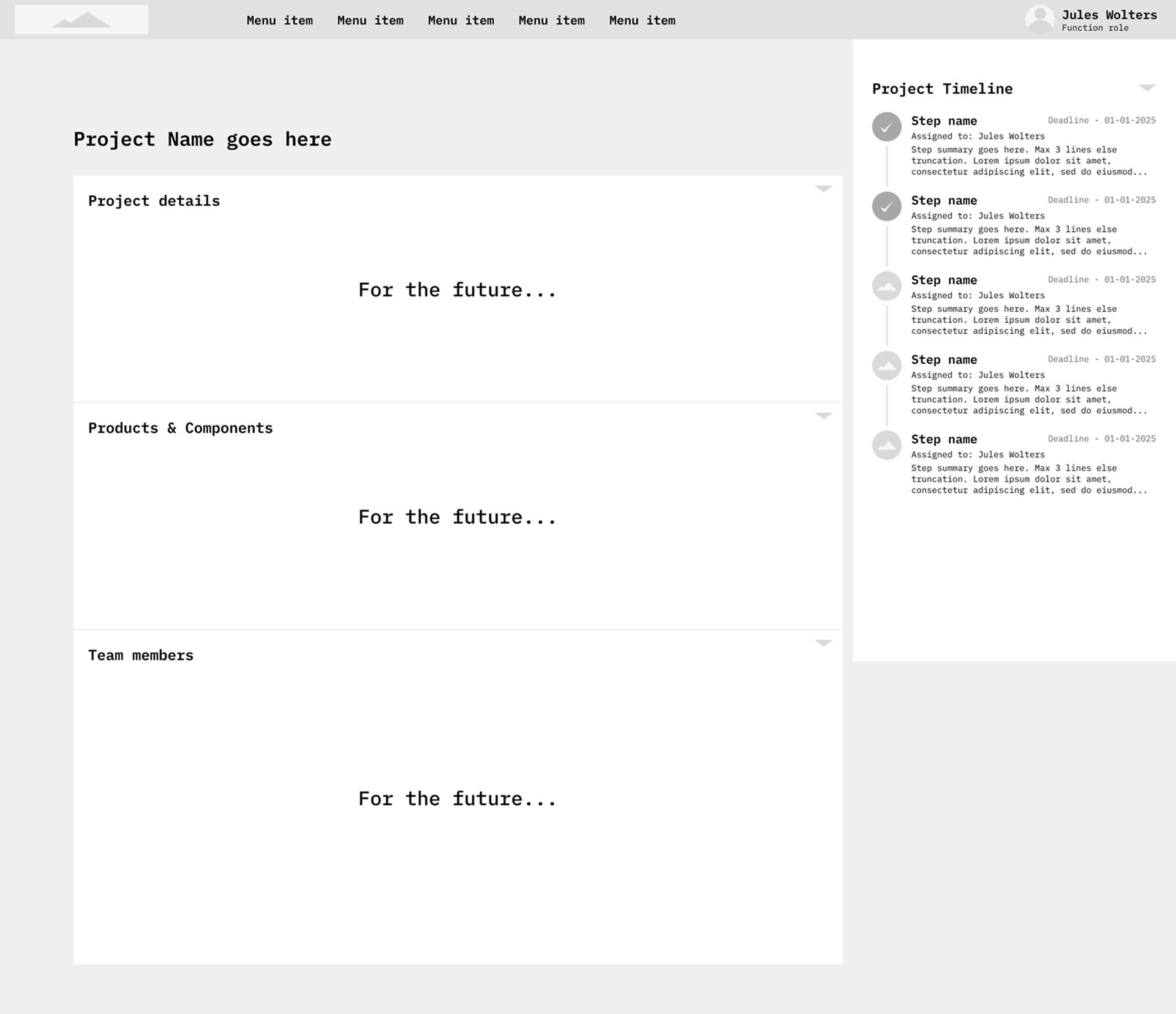 Iteration on the VERE section