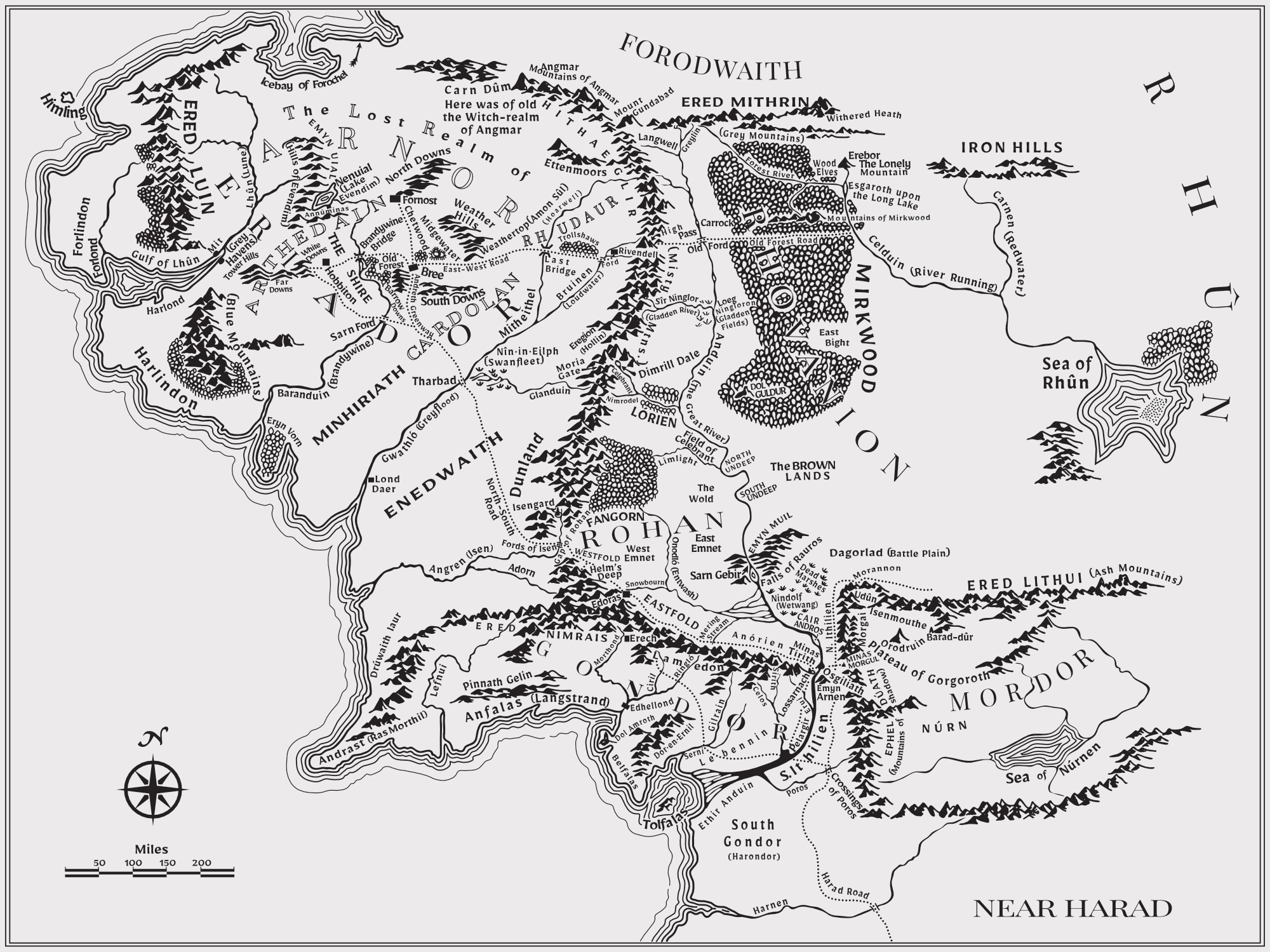 Map of Middle Earth